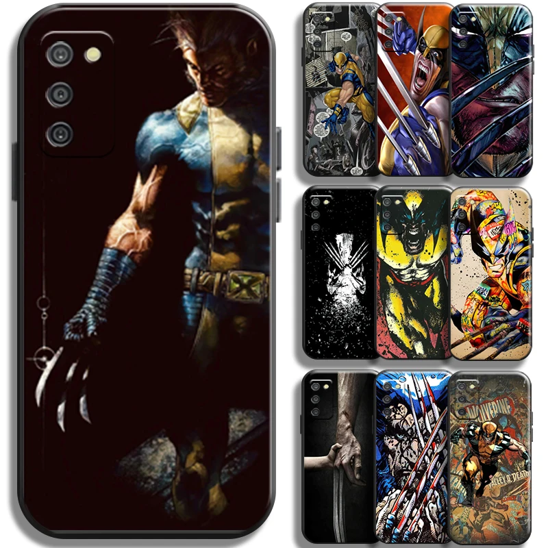 

Marvel X-Men Wolverine For Samsung Galaxy A02 A02S Phone Case Cover Black Back Shell Funda Coque Soft Shockproof Liquid Silicon