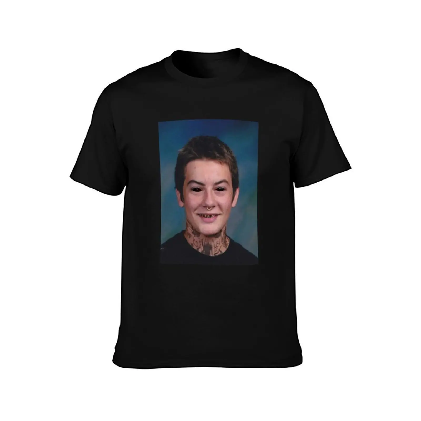 Фото Футболка Terror Reid School Photo, модная повседневная футболка с коротким рукавом №2