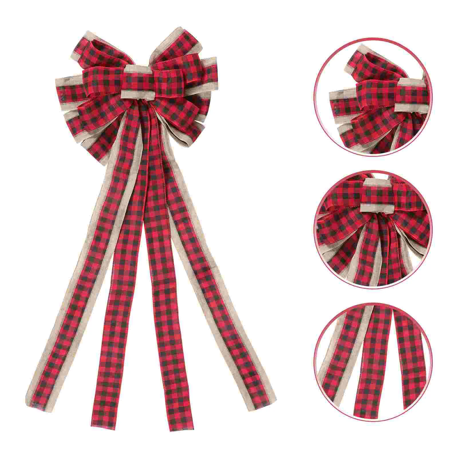 

Delicate Bowknot Decor Xmas Tree Bowknot Adornment Party Bowknot Decoration