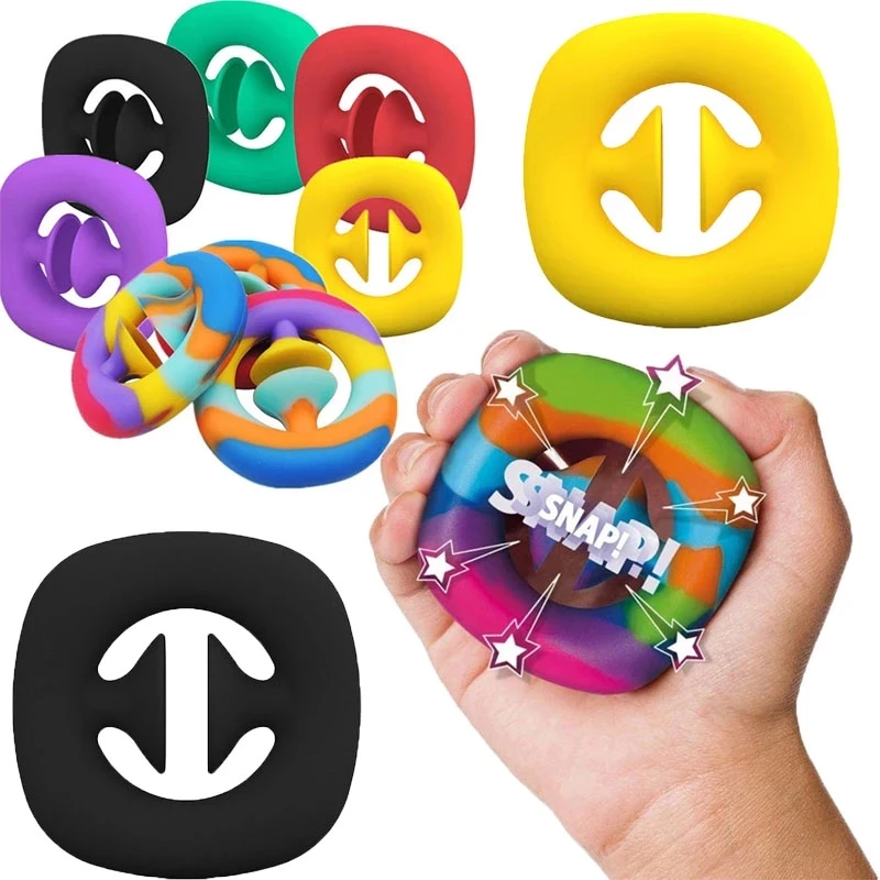 

AntiStress Snapper Finger Sensory Fidget Toy Snap Hand Simple Dimple Stress Reliever Adult Child Toys Decompression Gifts