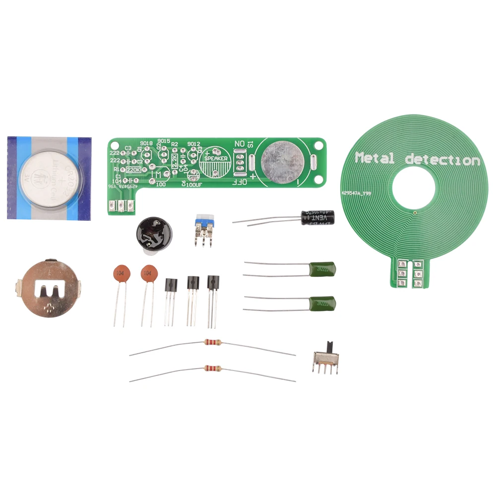 

Набор для металлоискателя, электронный комплект, Бесконтактный Модуль платы датчика постоянного тока 3-5 В, 60 мм, «сделай сам», запчасти для э...