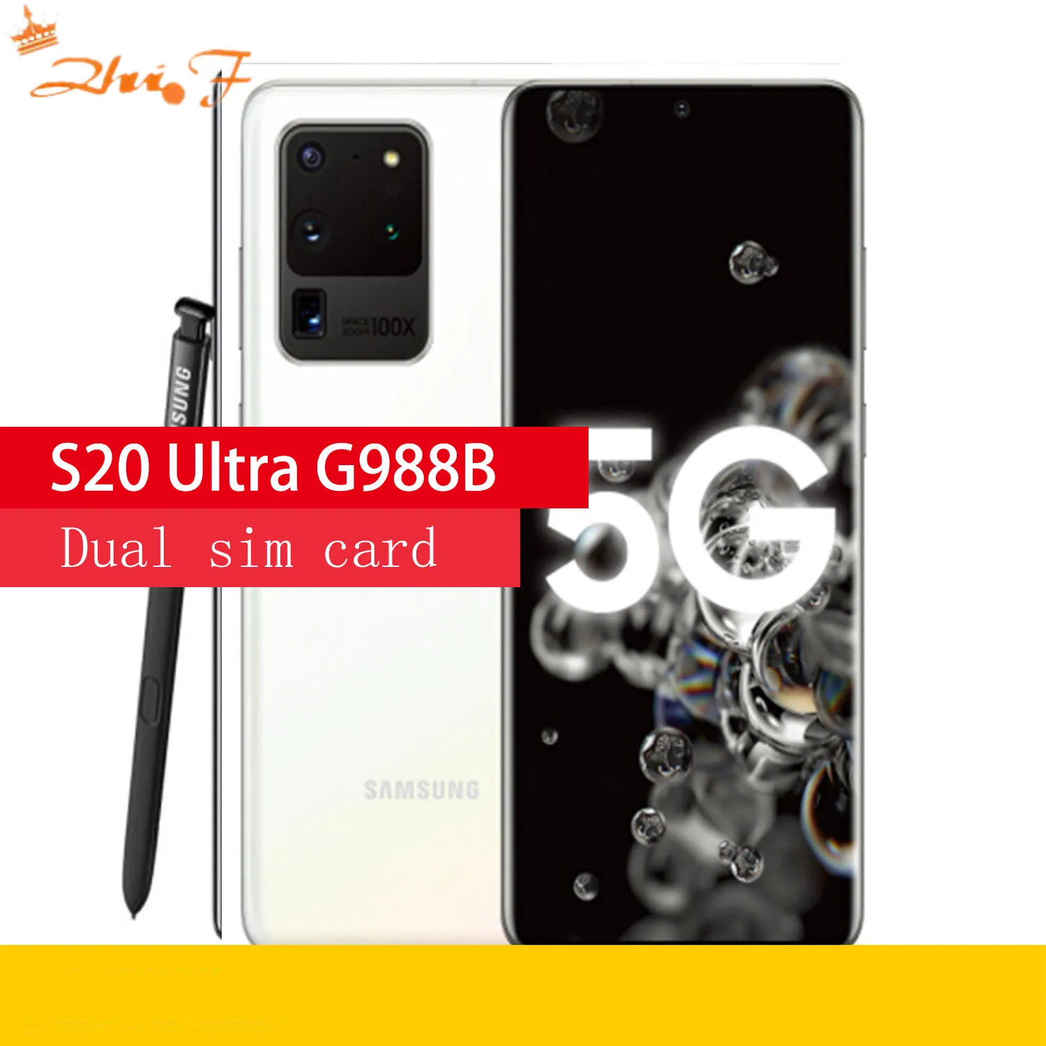 Samsung Galaxy S20 Ultra 5G G988B Dual sim card 128GB 12GB RAM G988B Dual sim card Android 48 MP Original phone