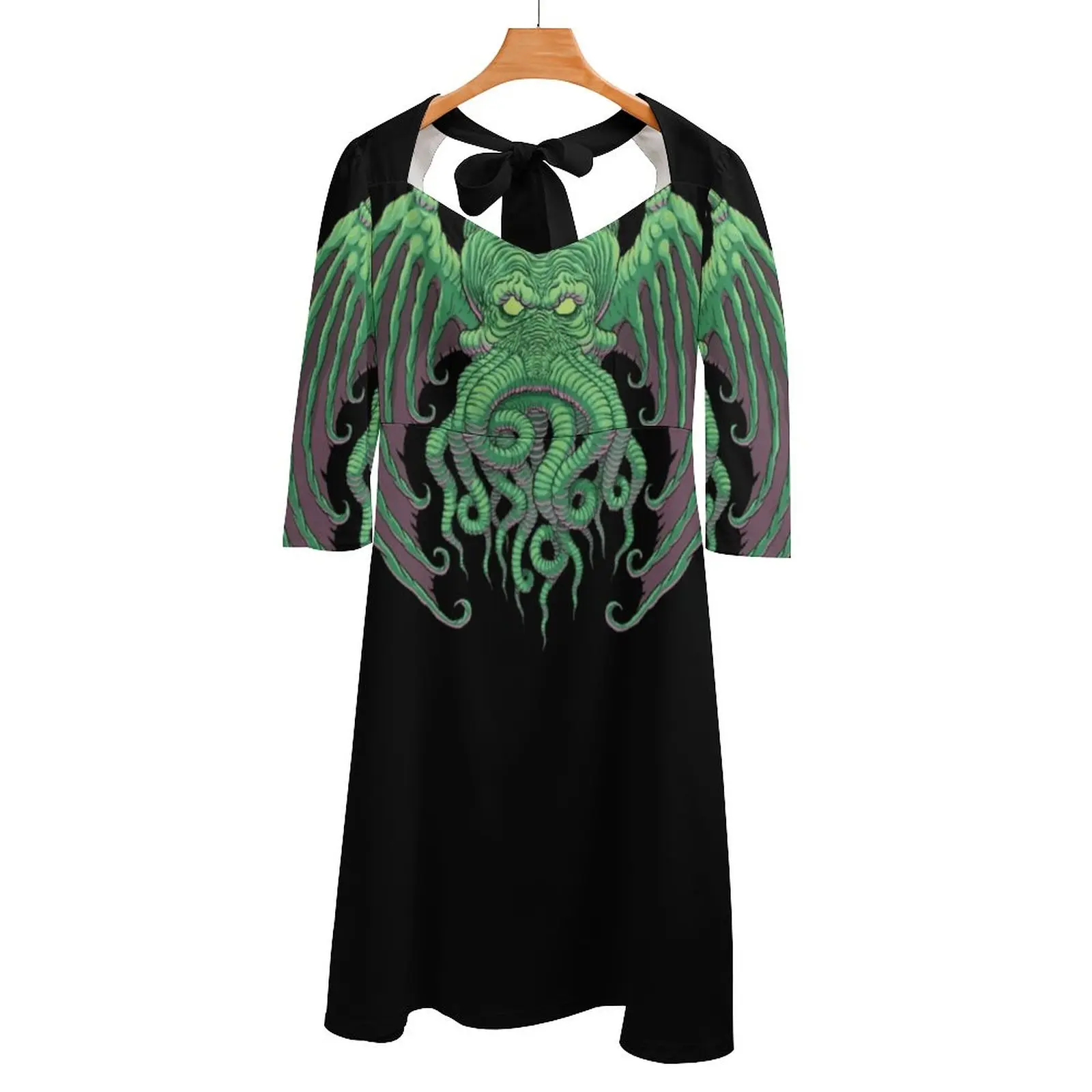 

Женское платье Mythos с открытой спиной и шнуровкой, кавайное платье с квадратным вырезом, 6Xl, ужасные платья Cthulhu Mythos для женщин, вечернее плать...