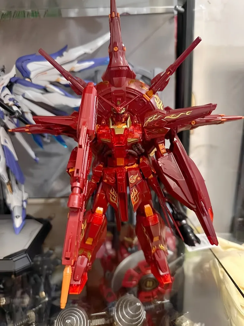 Конструктор Bandai MG 1100 Гандам Провиденс, контрастные цвета, прозрачный красный - Гандам SEED, фигурки, аниме-игрушки, оригинальная коробка (art.: 3920da600cc11) - 3920da600cc11