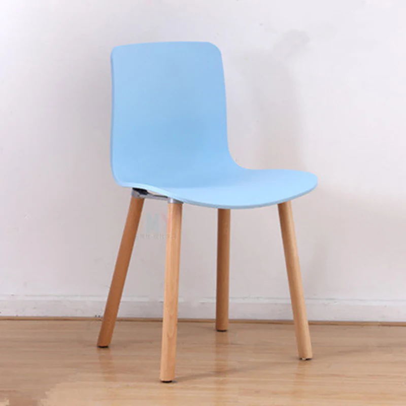 

Plastic Restaurant Nordic Chair Floor Adults Back Support Balcony Designer Chairs Wood Cadeiras De Plastico Furniture WXH35XP