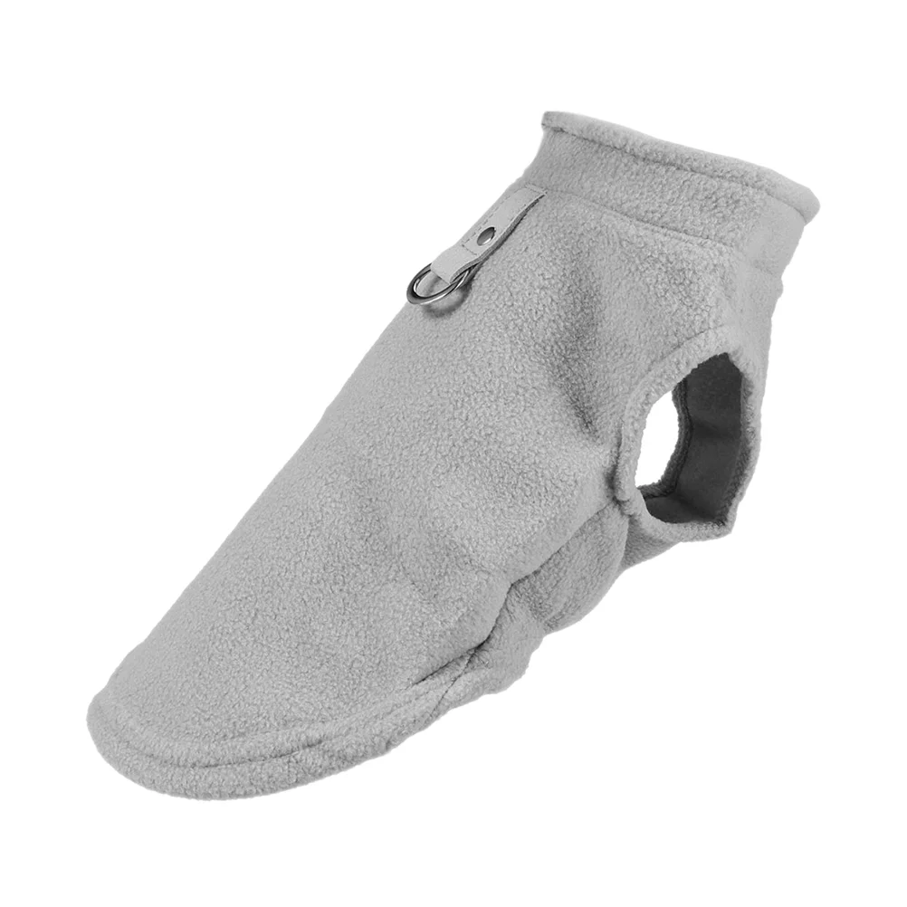 

Thicken Dog Vest Clothes Winter Warm Padded Coat For Small Large Dogs (Grey)