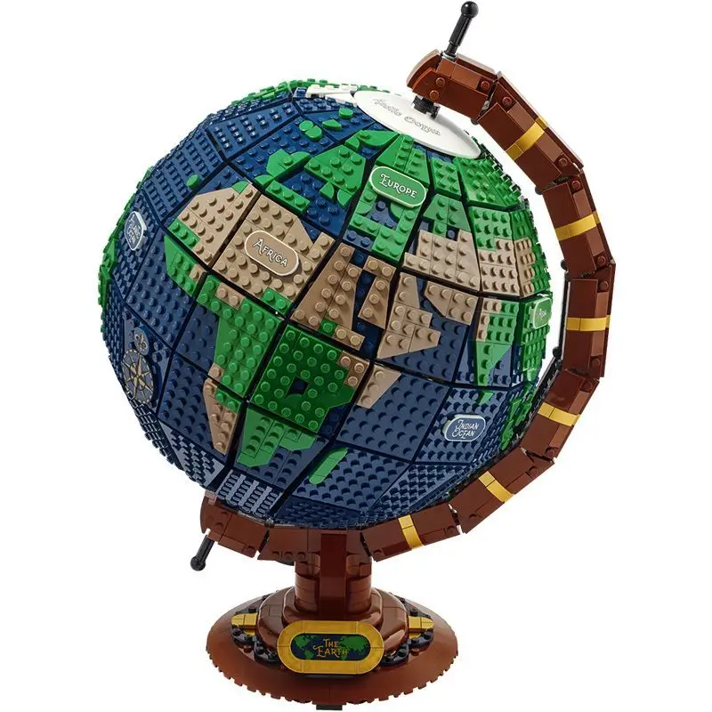 

Moc Compatible With 21332 Ideas Globe Map Expert 2585PCS Model Building Blocks Brick Toy For Boy Children Girls Kids Gifts