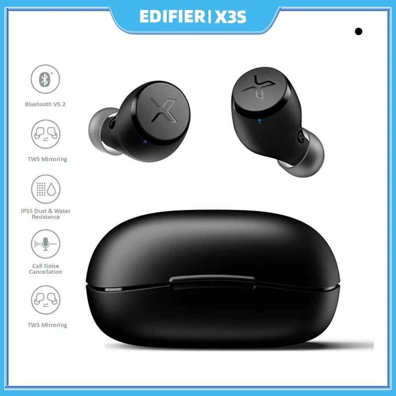 EDIFIER X3s беспроводные наушники Bluetooth наушники TWS наушники Bluetooth 5,2 игровой режим вызов шумоподавление