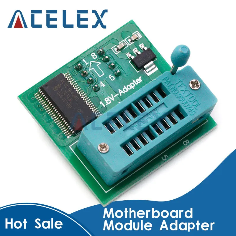 1 шт., адаптер 1,8 в для Iphone или материнской платы, 1,8 в, SPI Flash SOP8, DIP8, W25, MX25, для программаторов TL866CS, TL866A, EZP2010