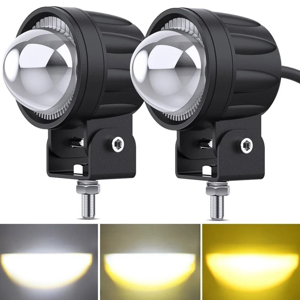 

Super Bright Spot LED Light Bar/Work Light 12V 24V White Yellow Motorcycle Led Headlight for Offroad Truck Car Driving Fog Light