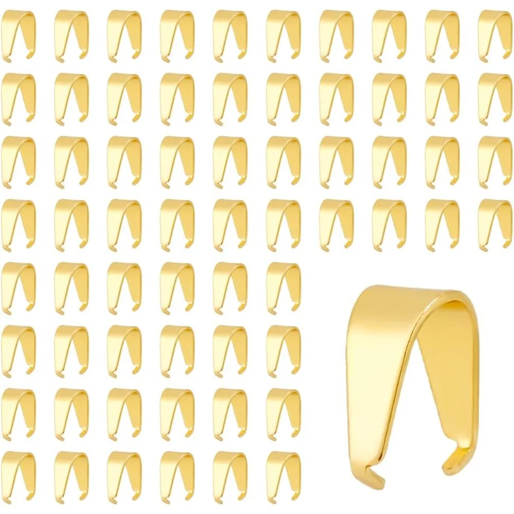 Зажим-клипса позолоченный 18 К 100 шт.