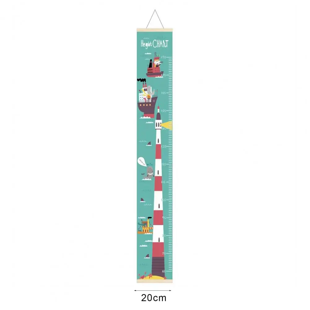 

Convenient Height Ruler Bright-colored Height Growth Chart Meaningful Clear Scaled Child Height Chart Cartoon Design