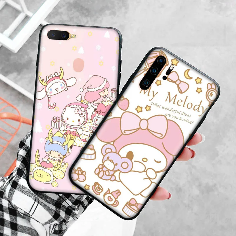 B-15 Kawaii Melody Soft чехол для Realme Narzo 20 30A 50i Q V11 V11S X Lite 9i XT 8 pro 8i C21 C21y C17