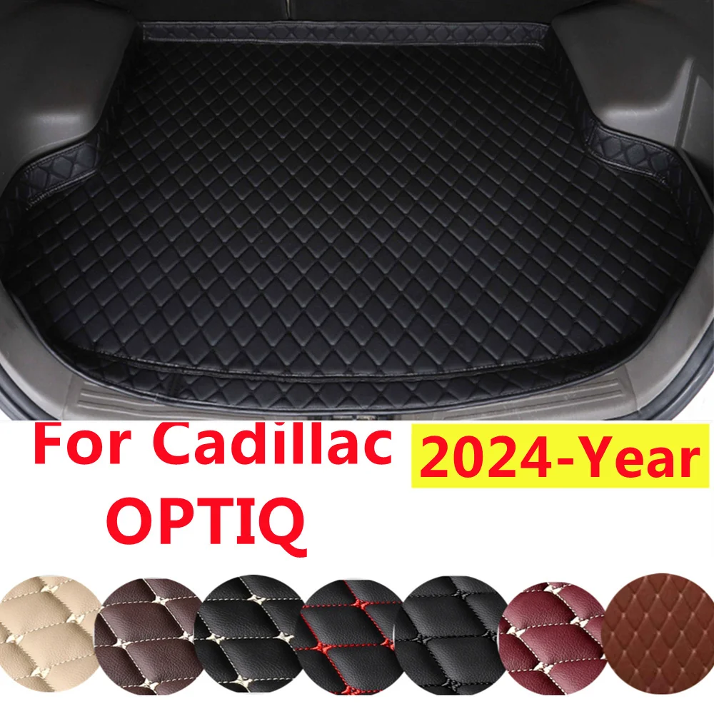 YJ High Side XPE Leather AUTO Accessories Car Trunk Mat Custom Fit For Cadillac OPTIQ 2024 YEAR Rear Cargo Liner Cover Carpet