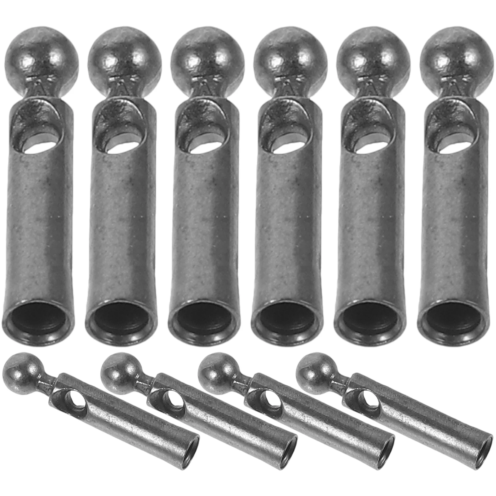 

10 Pcs Small Tail Beads Umbrella Accessories Bone Covers Folding Metal Replacement