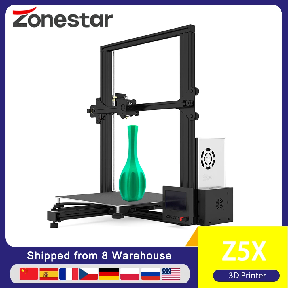 Набор для 3D-принтера Zonestar Z5X FDM 60% предварительно собранный с высокоточной печатью