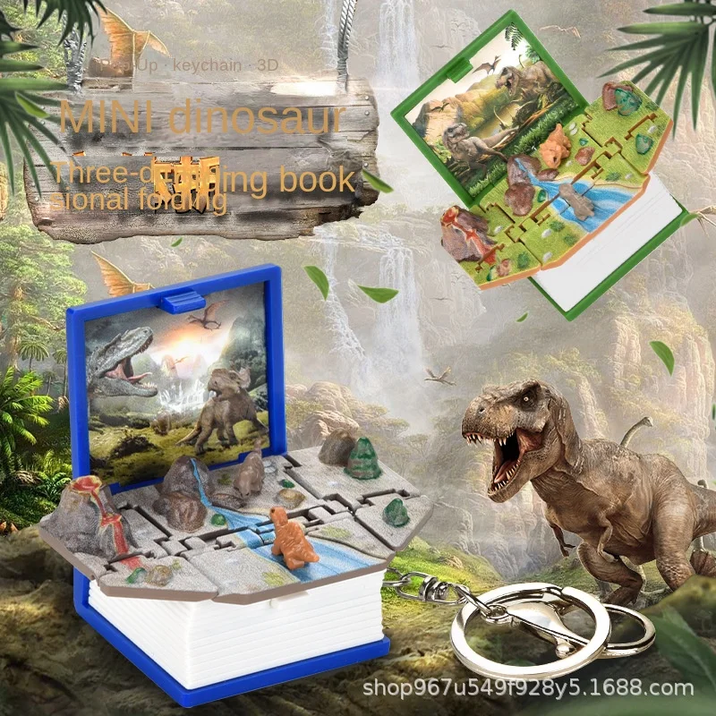 

Складная книга-бомба 3D, детская головоломка в научном стиле, новинка, мини-динозавр, астронавт, замок, Детская портативная игра, детская разв...