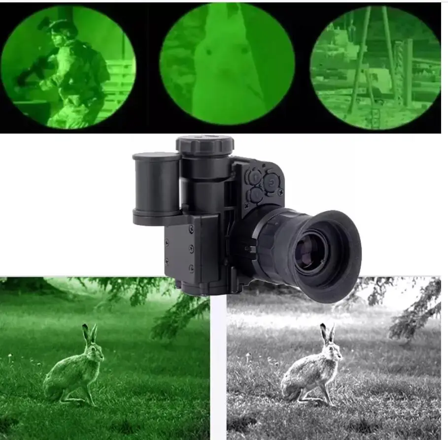1X очки ночного видения NVG10 с креплением на голову Монокуляр 6X черный белый