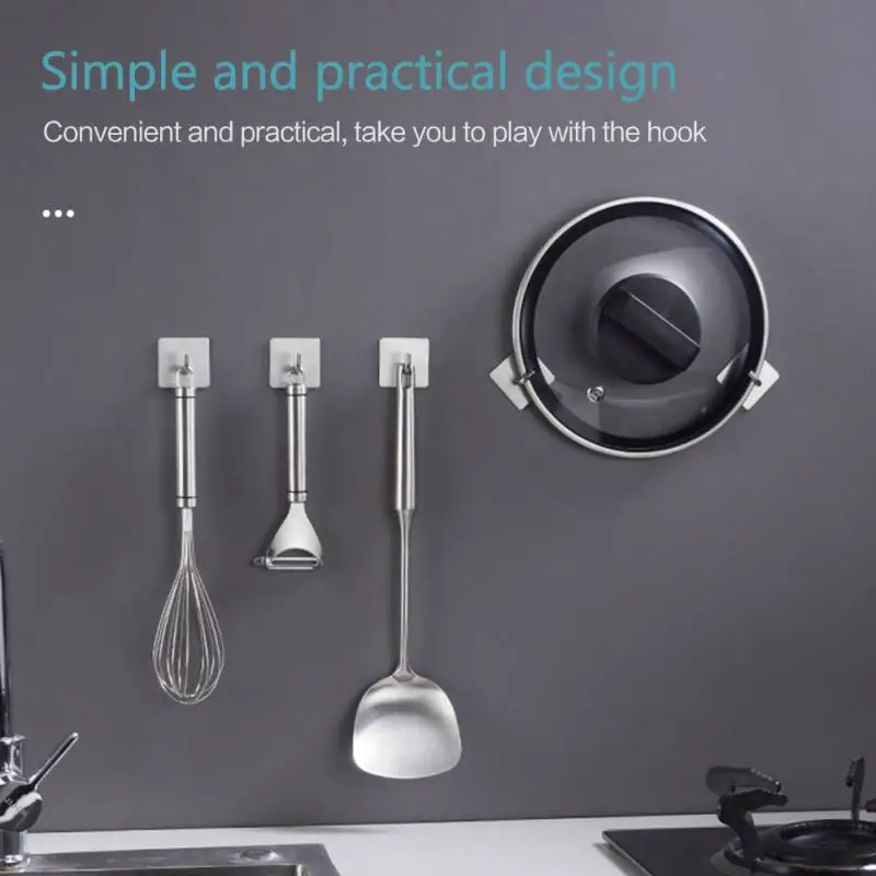 

Stainless Steel Hooks Black Robe Hook Wall Hook Towel Hook For Bathroom Coat Hook Rustproof Hook Hanger For Kitchen Hardware