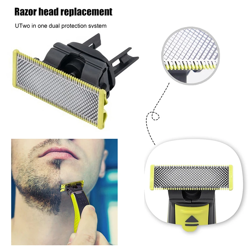 Men Manual Beard Shaver Head Replacement Shaver Head Beard Trimmer Shaver Blades head for Philips Razor Shaver