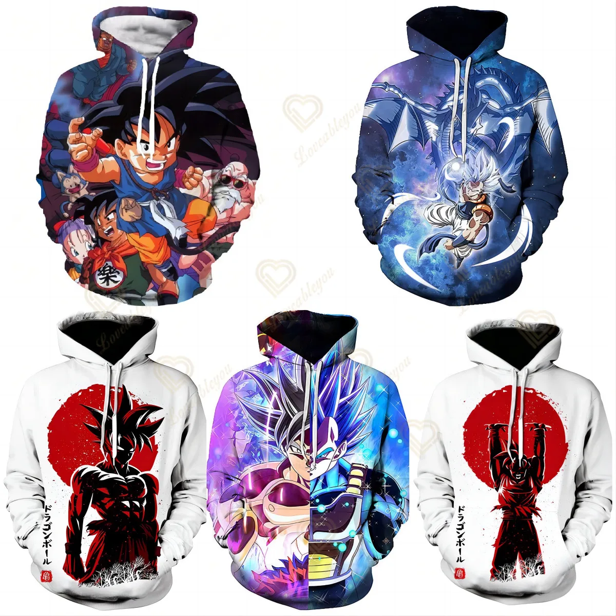 

Dragon Ball Hoodie 4-14T Children's Sweatshirt Long Sleeve Autumn Sportswear Boy and Girl Hoodie Boys Clothes 6yrs To 12yrs