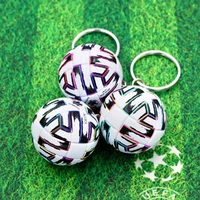 mini football keychain pendant souvenir fans small gift bag spherical pendant key chain school event fans souvenir gift