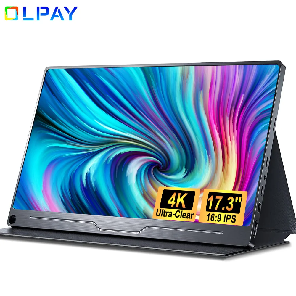 Монитор портативный 4K 17 3 дюйма UHD IPS 15 6x3840 2160 sRGB HDR FreeSync HDMI Type-C |