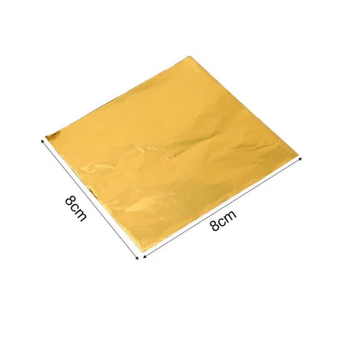 Алюминиевые обертки для конфет 100 шт., 8x8 см, разноцветные