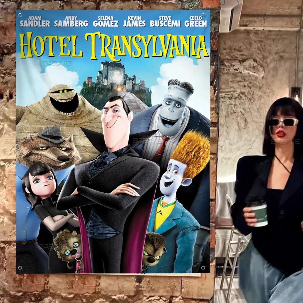 Мультфильм H-Hotel T-Transylvania флаги большого размера узоры с принтом интересные