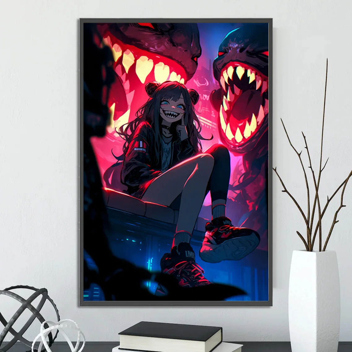 

Мiku аниме наклейки на стену