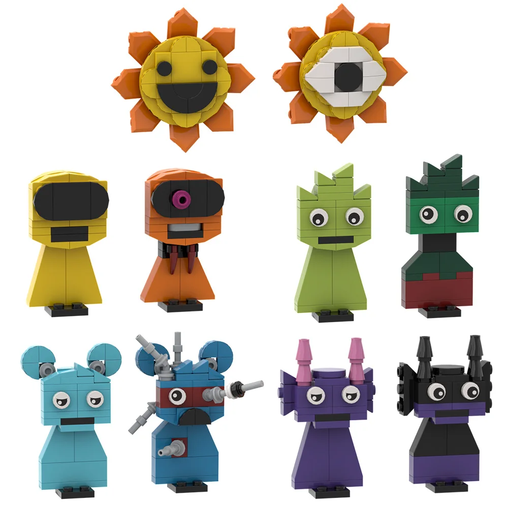 MOC Incredibox Sprunki строительные блоки музыкальные игры кирпичи игра ужасов фигурка