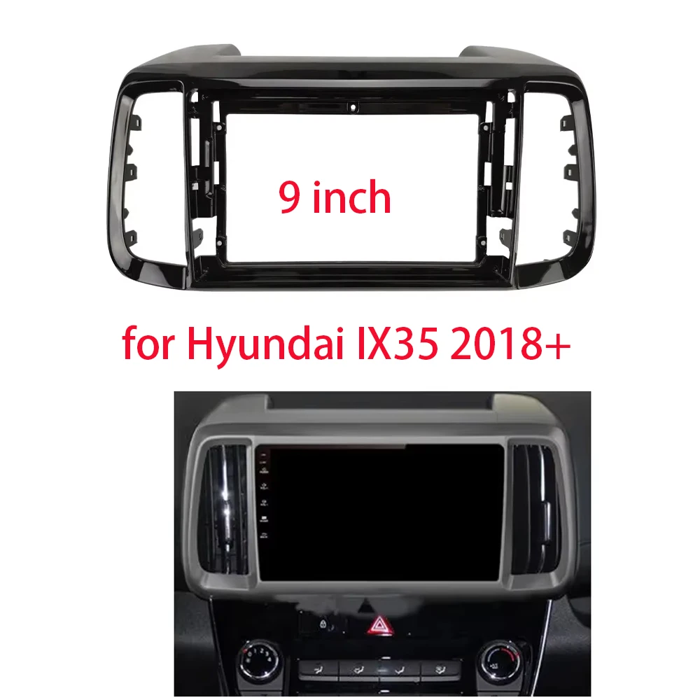 9-дюймовый автомобильный радиоприемник DVD GPS Mp5 ABS пластиковая рамка для ПК лицевая