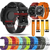 26mm 22mm smart watch sport silicone strap for garmin fenix 5 5x 5splus 6 6s 6x pro 7 7x 7s 3hr 935 945 easy quickfit bracelet