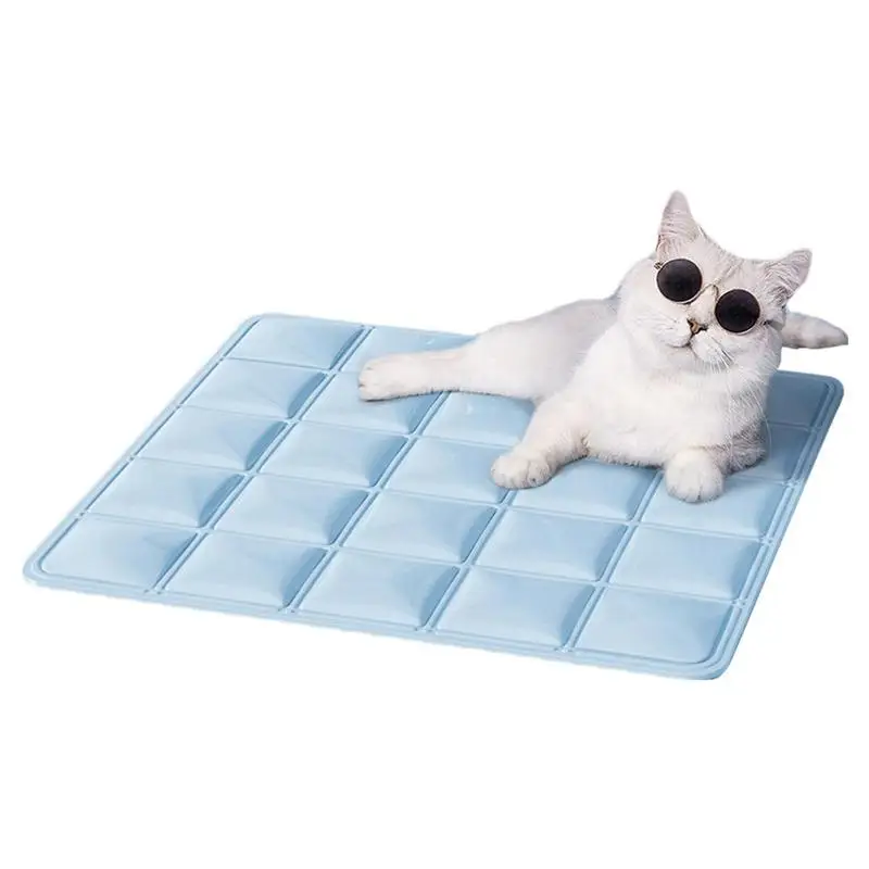 

Охлаждающая кровать для собак, большая дышащая складная кровать для сна из ледяного шелка, моющееся одеяло для кошек, охлаждающая дорожная клетка, летняя для собак