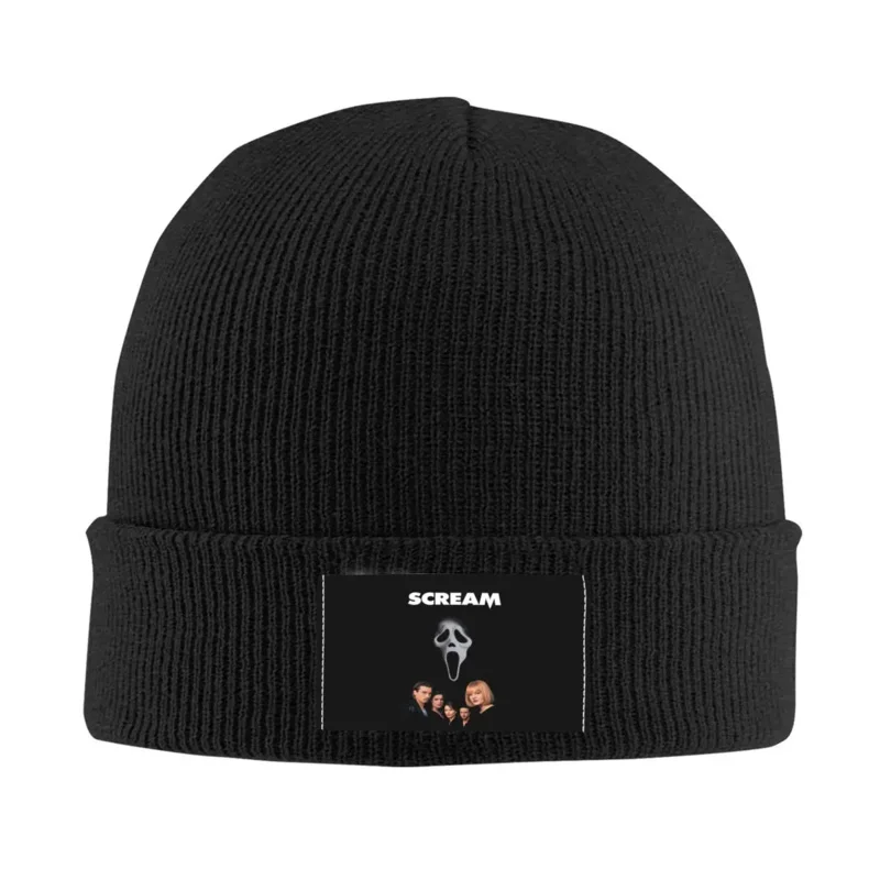 

Scream Horror Slasher Film Beanie Cap Unisex Winter Warm Bonnet Homme Knitting Hats Halloween Ghost Skullies Beanies Hats