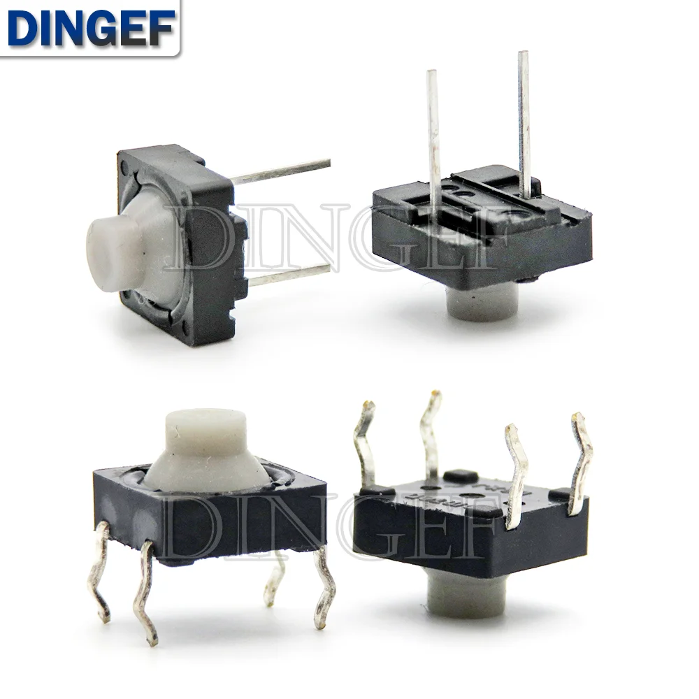 10 шт./лот, сенсорный выключатель, 8*8*5 контактов, 5H, бесшумная кнопка из силикагеля, 8*8*5 мм, Токопроводящая силиконовая Кнопка DIP SMD, 2 контакта, 8x8x5 мм