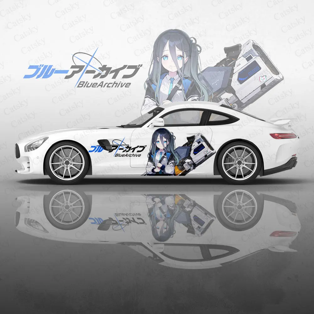 Синий архив аниме наклейка на кузов автомобиля Виниловая иташа боковая