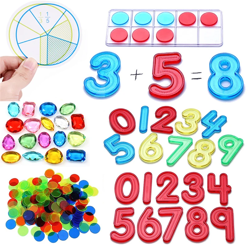 

Montessori Mathematics Teaching Resources Tool Toys For Children'S Montessori Light Table Accessories Translucent Toys 3 Years