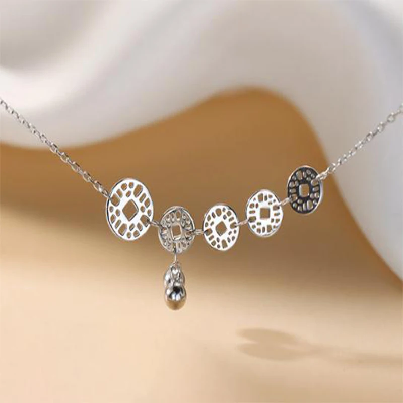 

Женский браслет на лодыжку из серебра 2022 пробы с колокольчиком