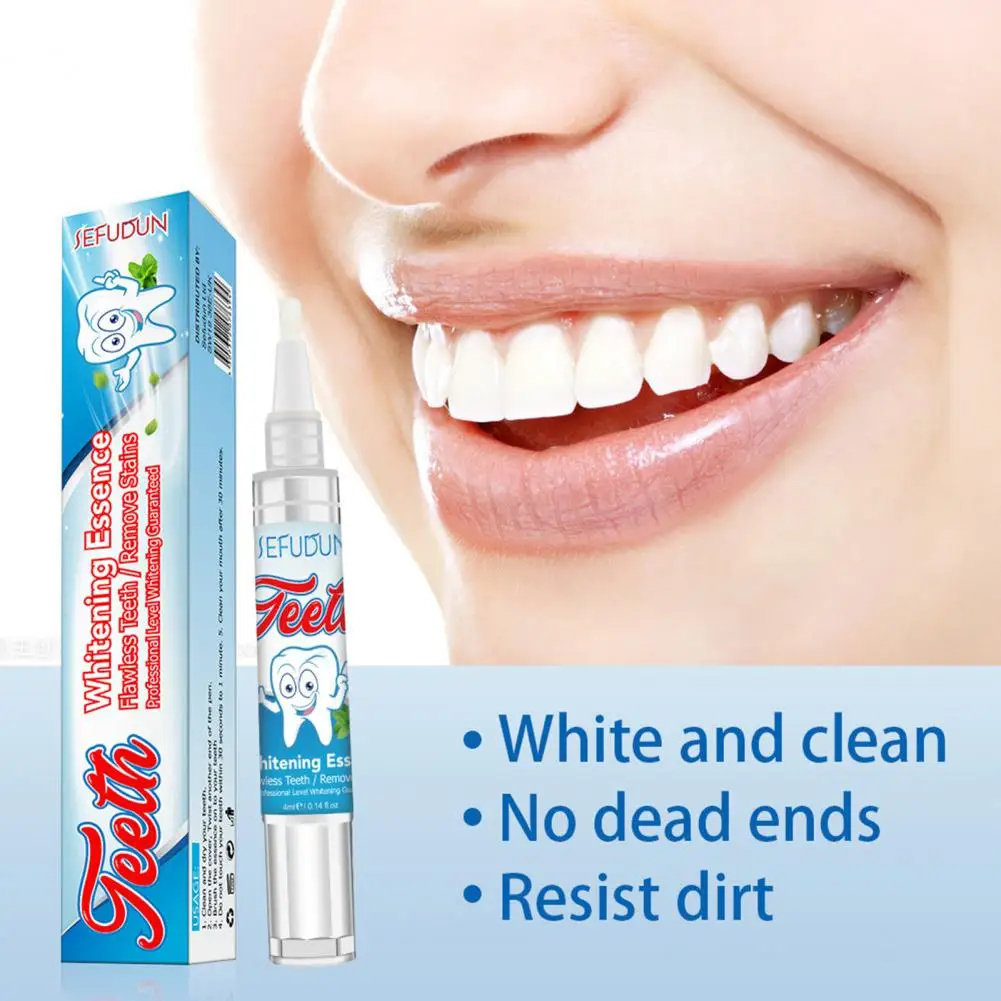 

4ml Plaque Remover Easy to Use Simple Operation Effective Convenient Quick Absorption Reusable Portable Teeth Whitening Essence