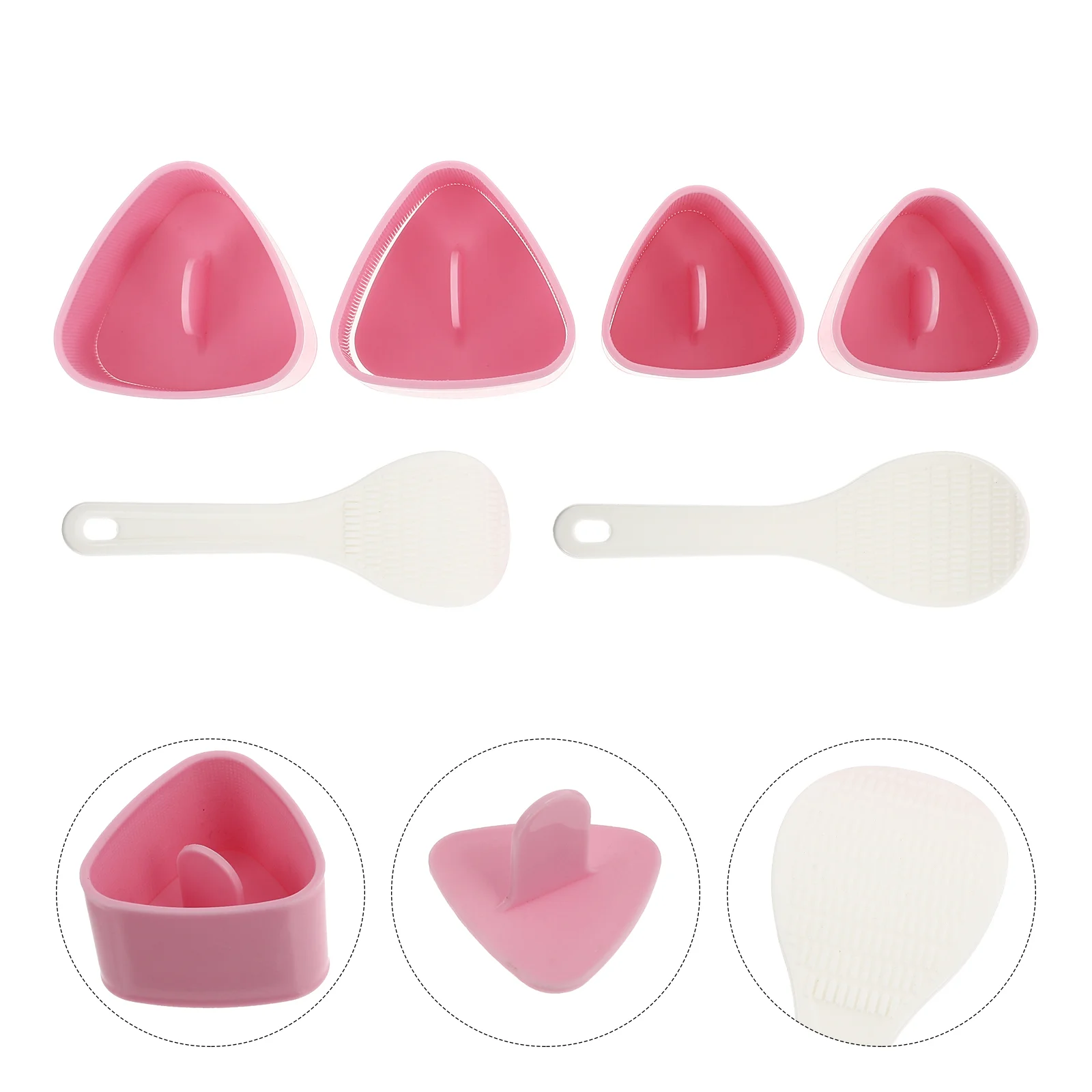 

Mold Rice Bento Sushi Maker Making Tool Press Musubi Triangle Supplies Molds Japanese Cube Presses Bazooka Balls