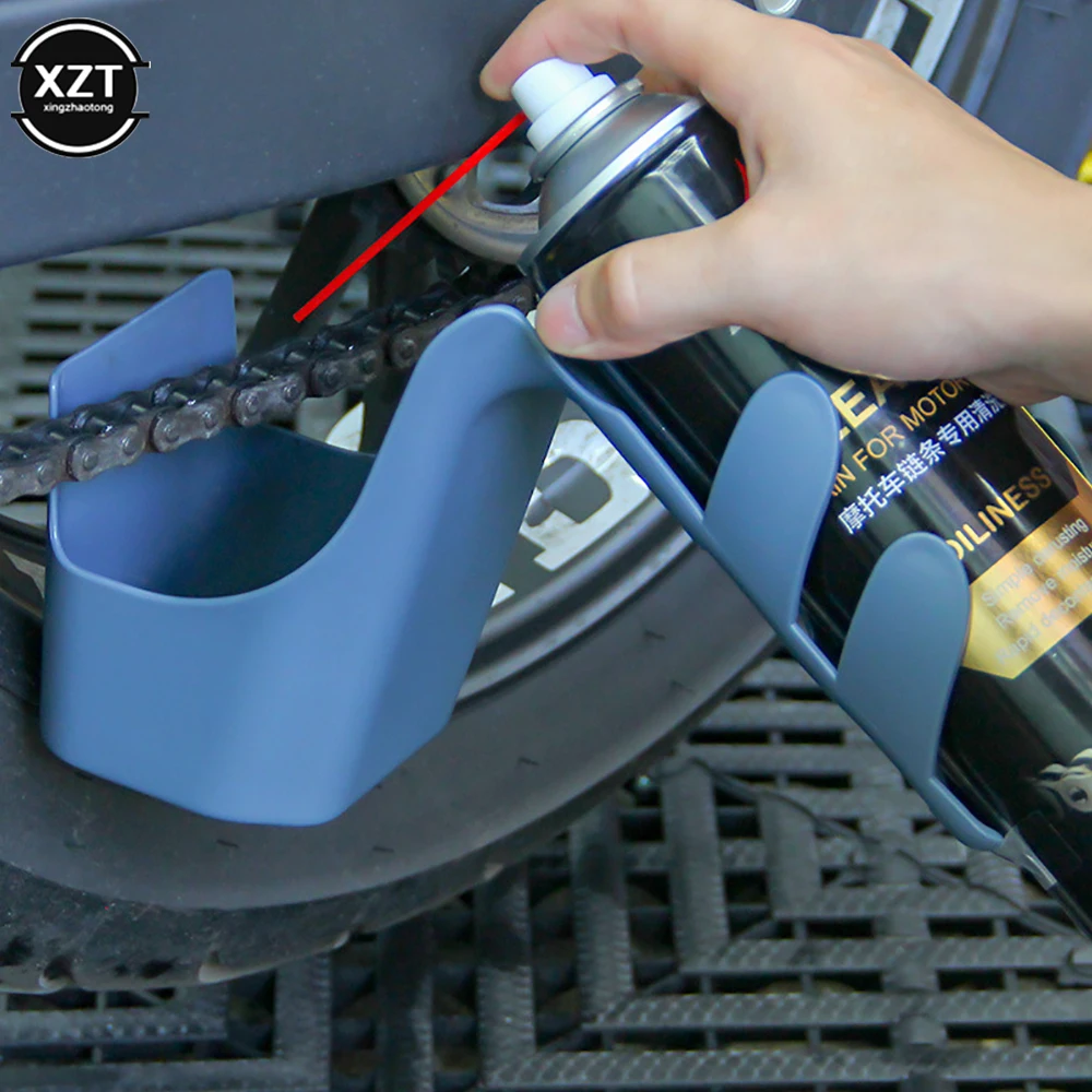 

Motorcycle Bike Chain Oil Storage Tool Box Chain Cleaning Oil Splash-Proof Tool Chain Cleaning Agent Chain Oil Anti-spray Tool