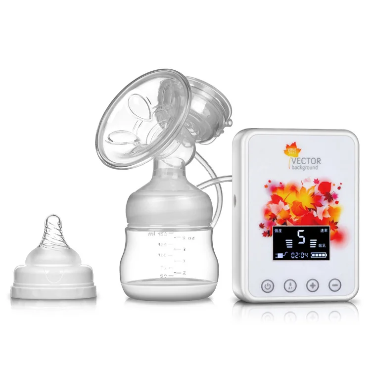 Purple berry rabbit electric breast pump rechargeable silent suction large automatic milk collection milking device for baby and enlarge