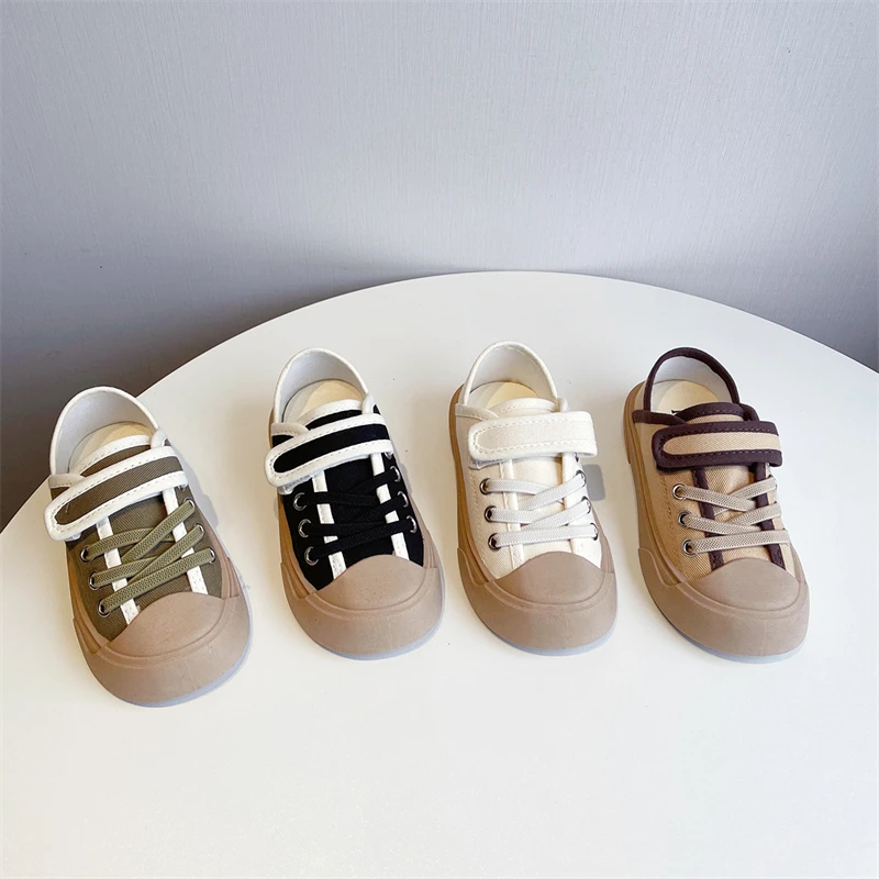

2022 Spring Children Casual Shoes Baby Toddler Breathable Girls Boys Canvas Sneakers Student Kids Flats Comfortable 03A