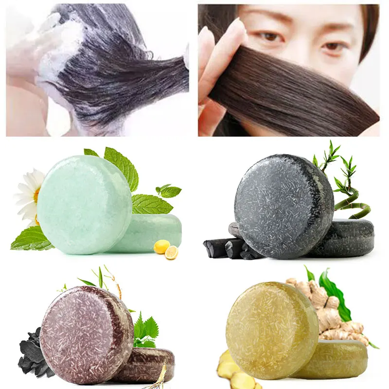 

Polygonum Essence Hair Darkening Shampoo Soap Natural Organic Mild Formula Hair Shampoo Gray Hair Reverse Anti Loss Hair Care