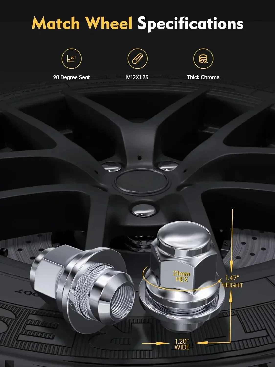 24-компонентная гайка с проушиной m12x1 25 — 1 47 дюйма 13/16 шестигранная OEM Mag Washer