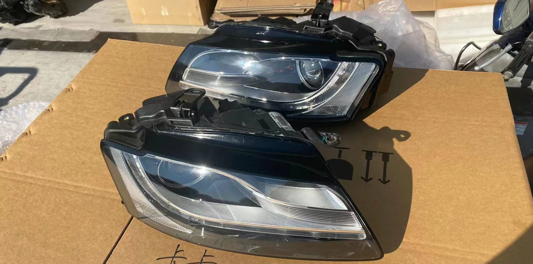 1 шт. автомобильные аксессуары фары для Audi S5 B8 дневные 2011 ~ 2016y противотуманные