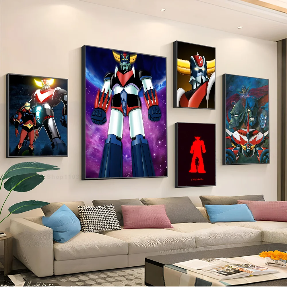 Постер НЛО-робот Goldorak с бумажным принтом для дома гостиной спальни входа в бар