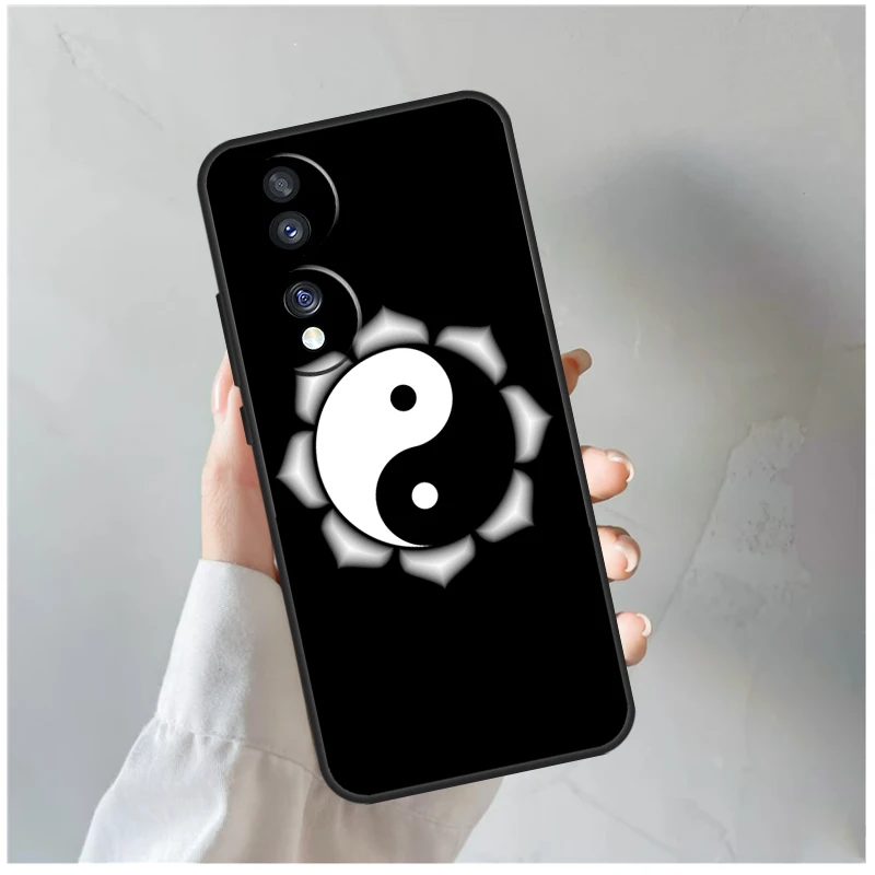 Фото Чехол с восьмикратным изображением диаграмм Инь-Ян для Honor Magic 7 Lite, 6, 5, 8 Pro, Honor X9d, X9b, X9c, X9a, X8c, X8b, 200, 400, 50, 70, Win, RT №3
