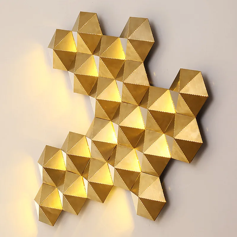 

Modern High Quality Simple Decorate Honeycomb Wall Lamp Restaurant Living Room Hotel Stairway Bedside Bedroom Art Lamps